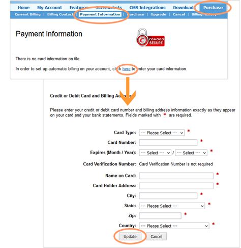 Billing & Payment Information 